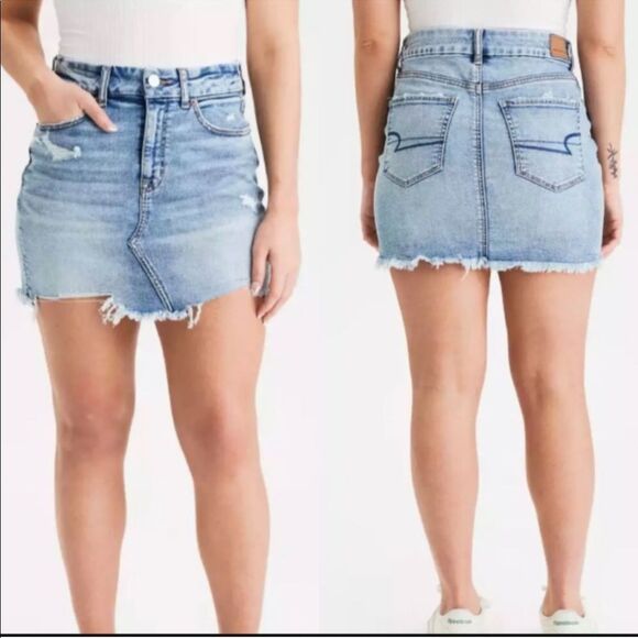 American Eagle Denim Skirt Sz 0 - Picture 1 of 7